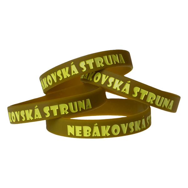 silikonové náramky nebákovská struna